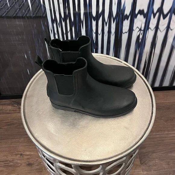 J. Crew Black Ankle Rain Boots - Picture 3 of 6